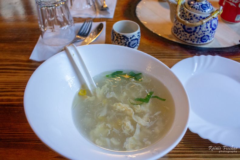 Soup with egg