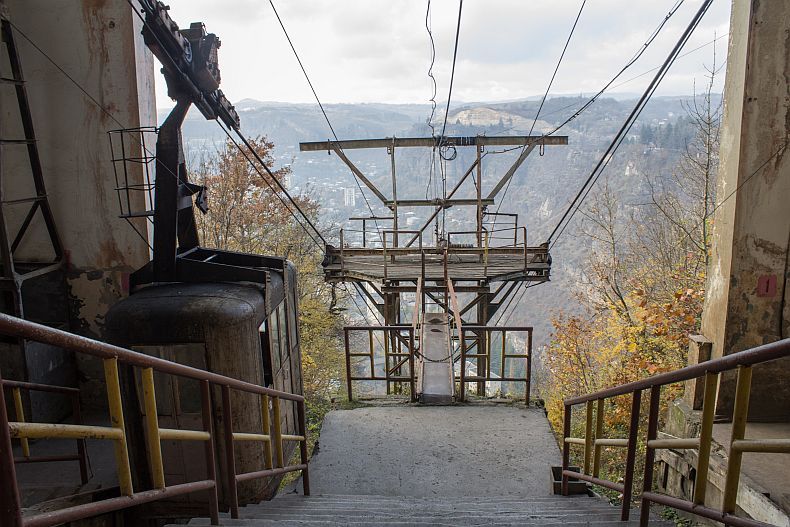 Upper cable way station in Chiatura