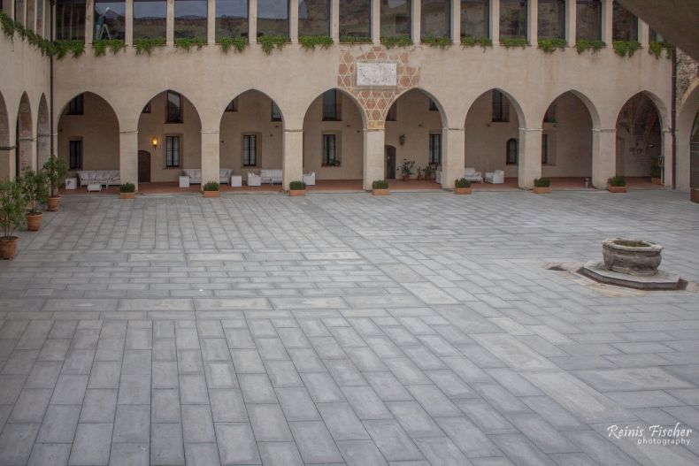 Cortyard at Castello Visconteo