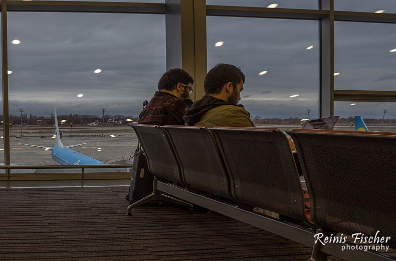 Waiting lounge at Borispol airport in Kiev