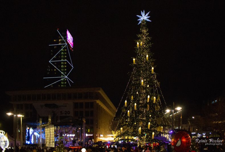 The Main Christmas tree in Tbilisi