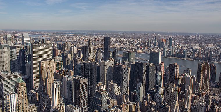 View towards Manhattan from Empire State building