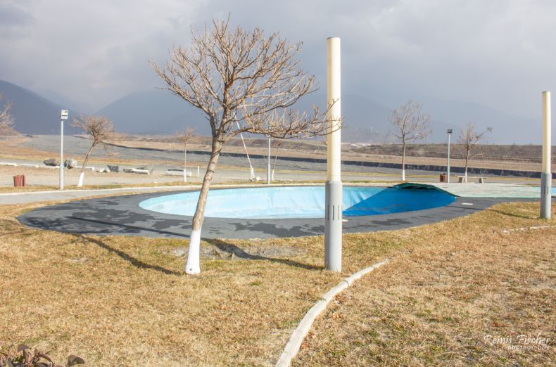 Abandoned recreational area around Ilia lake