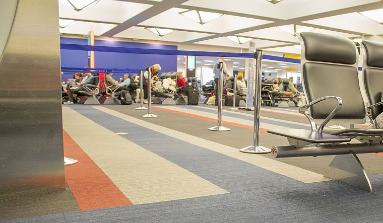 Waiting area at Kennedy's airport