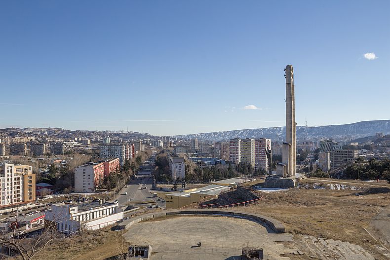 View towards Tbilisi from the former Archaeological museum hill