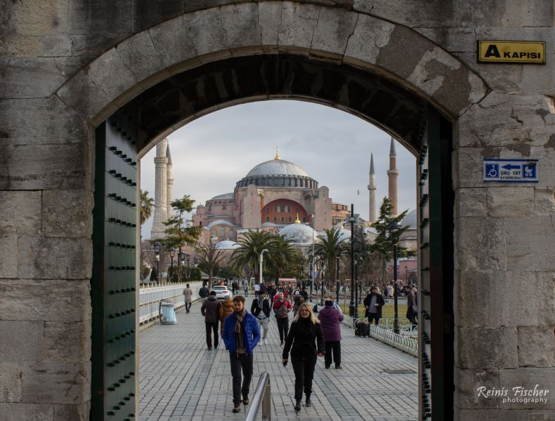 View towards Hagia Sophia cathedral
