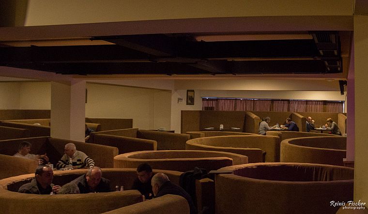 Interior at Khinkali house on Moscow avenue, Tbilisi