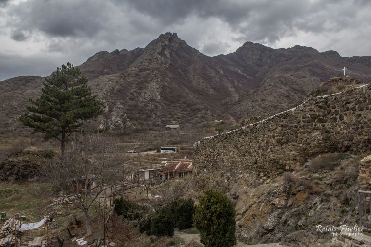 Stone wall surrounding Atenis Sioni
