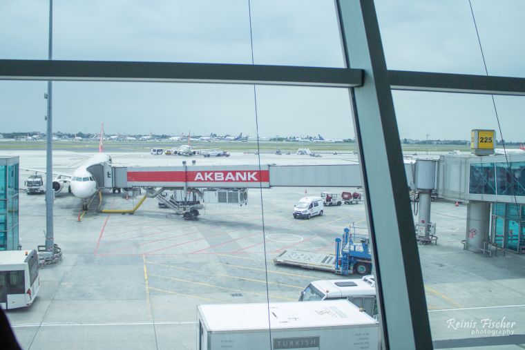 Waiting area at Ataturk Istanbul airport