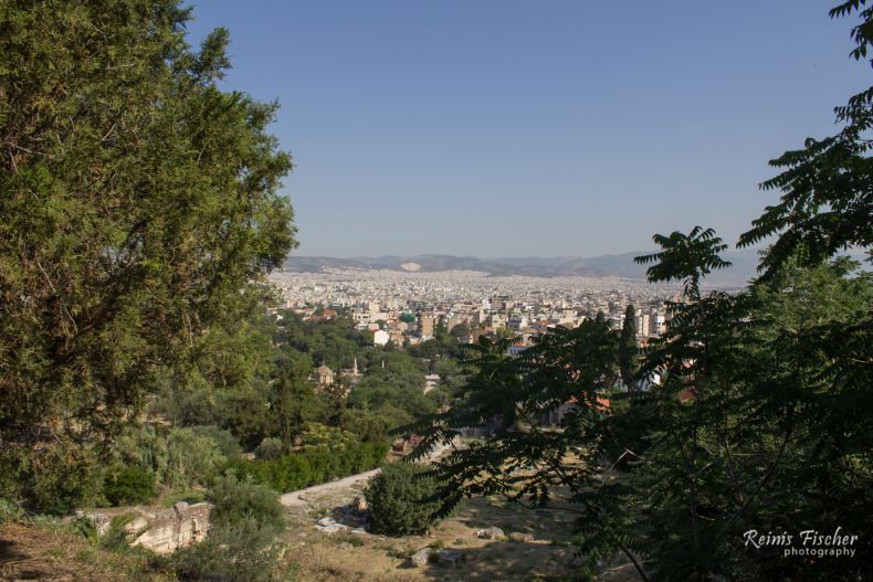View towards Athens