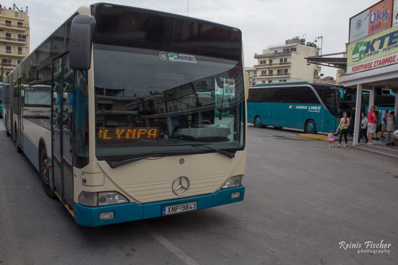 Mercedes Benz buses in Chania