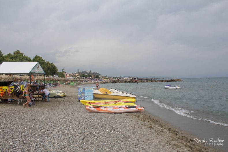 Beach near Vergina Beach hotel