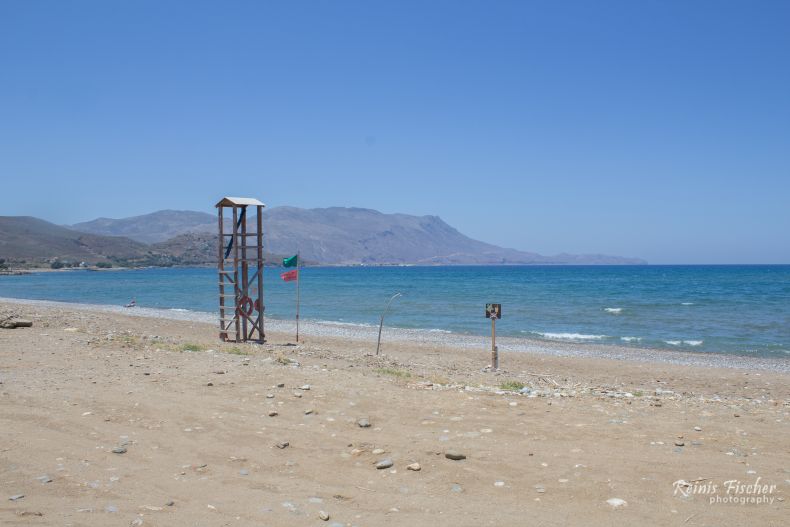 Mavros Molos beach near Kissamos, Crete
