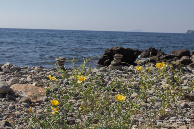 Rocky beaches in Crete