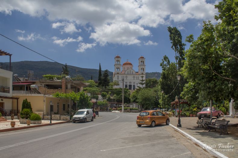 The village of Kandanos in Crete