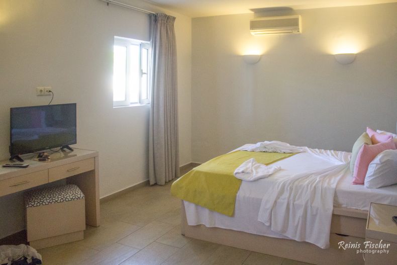 Our room at Kavos beach apartments in Crete