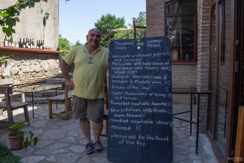 Gia Rokashvili the chef at Peasant's Tears