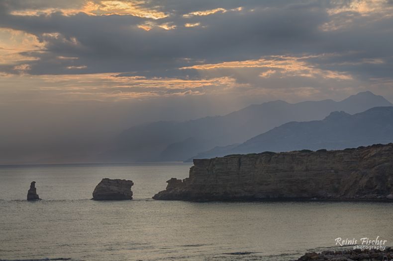 Sunset at Libyan Sea (telephoto HDR)