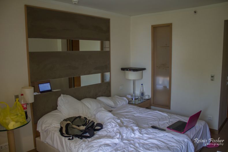 Our hotel room at Galaxy Iraklio