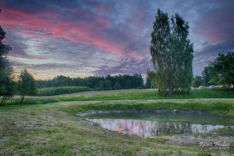 Golden hour sunrise during Summer Solstice 2017