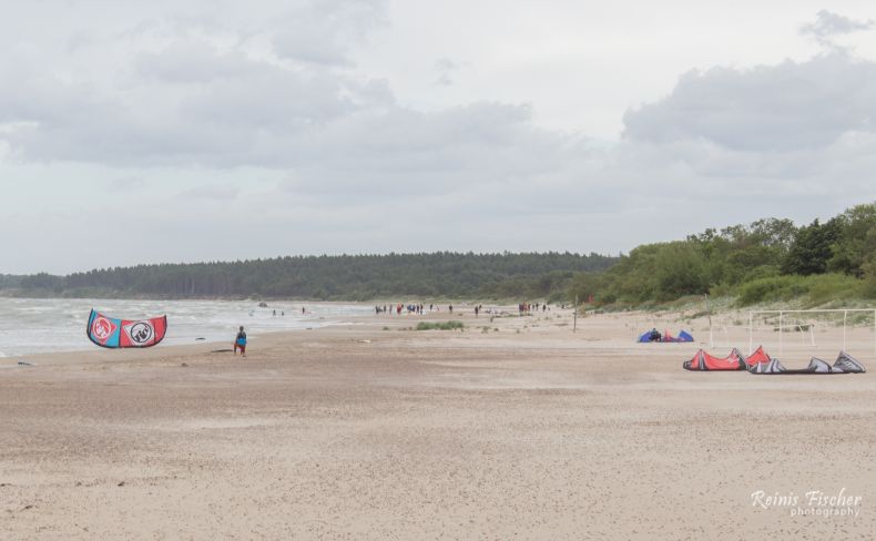 Kitesurfing in Pāvilosta