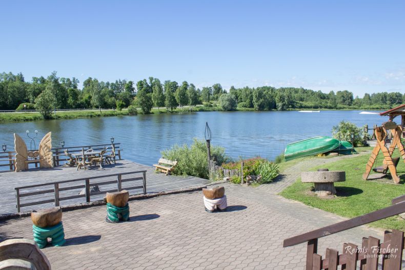 Outdoor terrace at Mazais Ansis