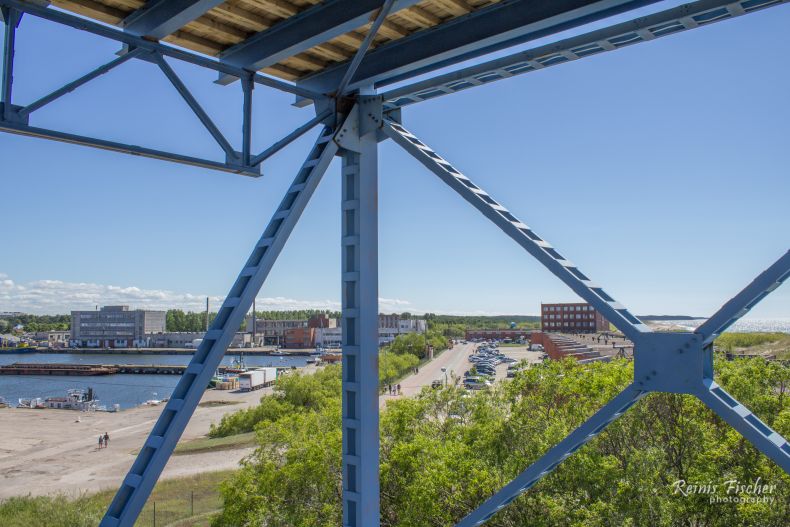 Construction of viewing tower in Ventspils