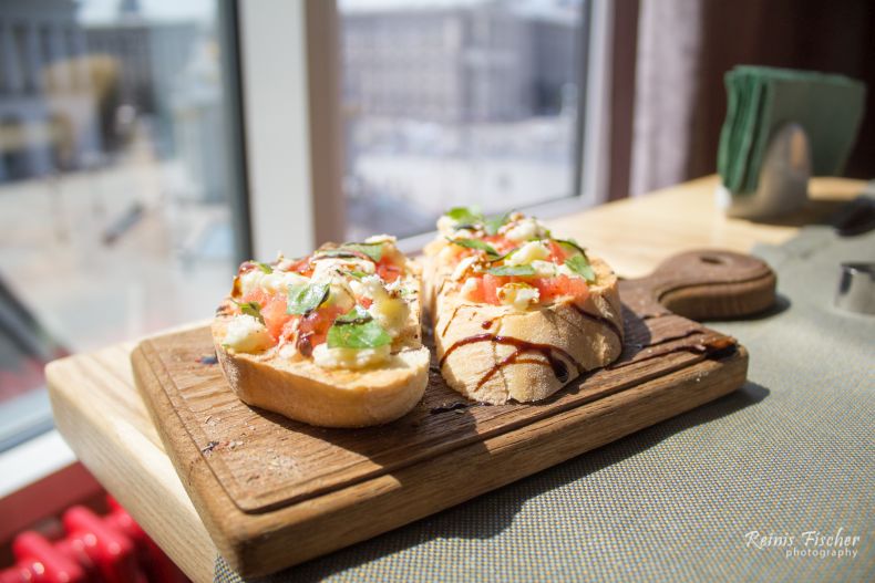 Bruschetta at Pesto Cafe