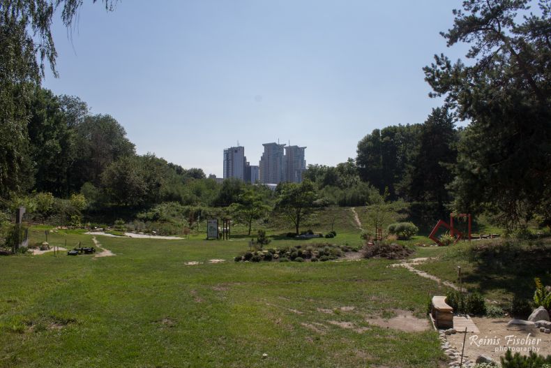 View from the botanical garden