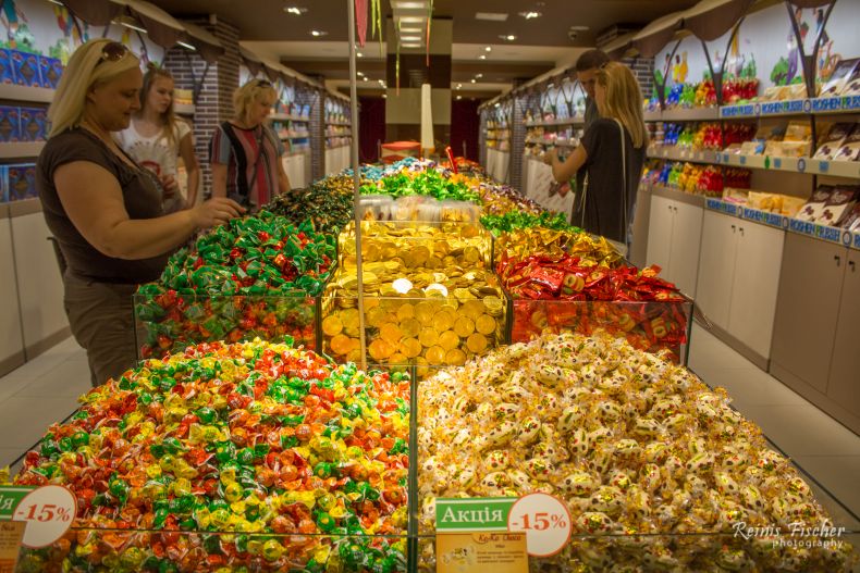 At Roshen candy store