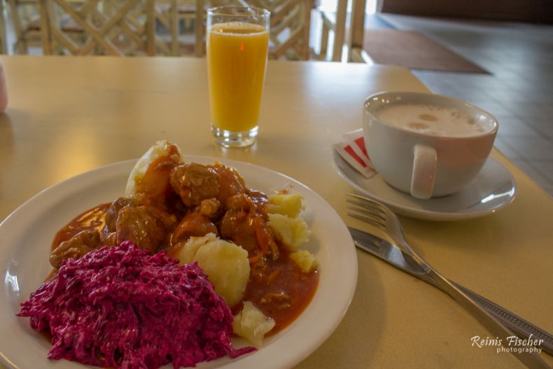 Typical Latvian cuisine dish