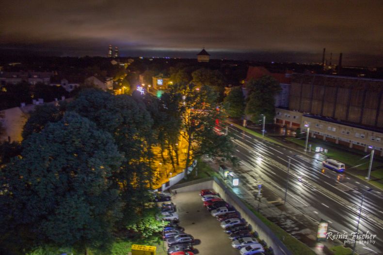 View towards Riga from hotel