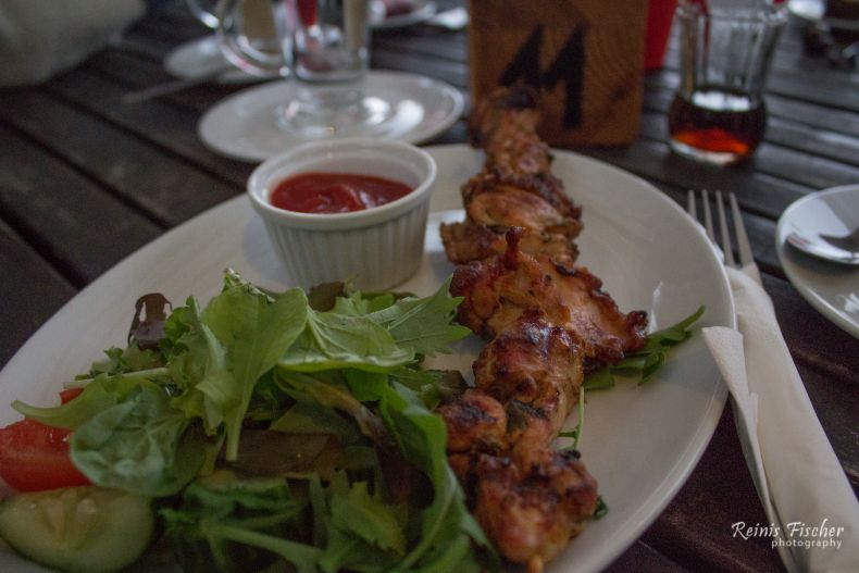 Grilled meat at Cabo cafe