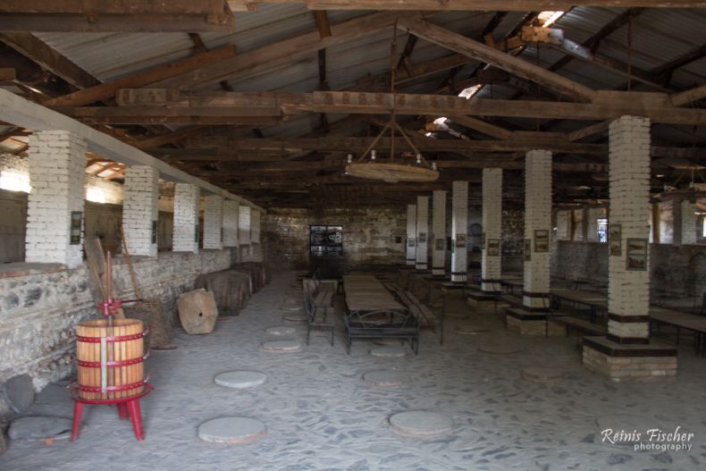 Wine cellar at Chateau Eniseli