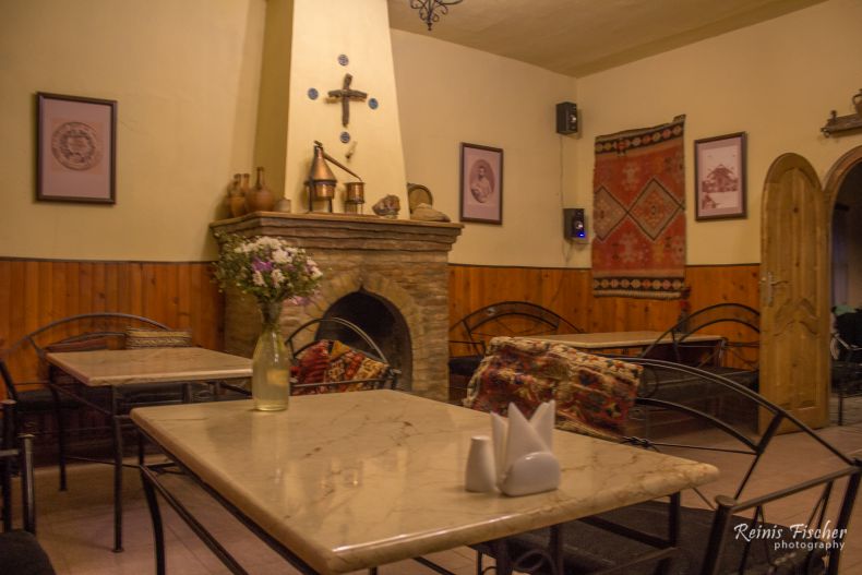 Dinning hall at Chateau Eniseli