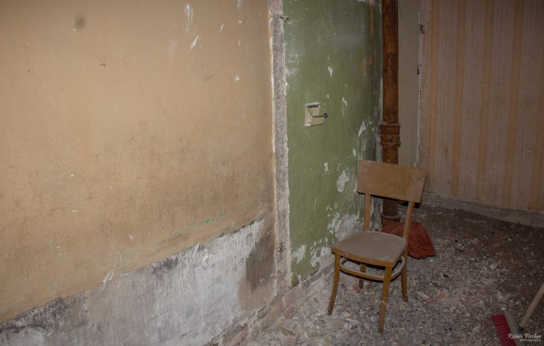 Walls removed at bathroom