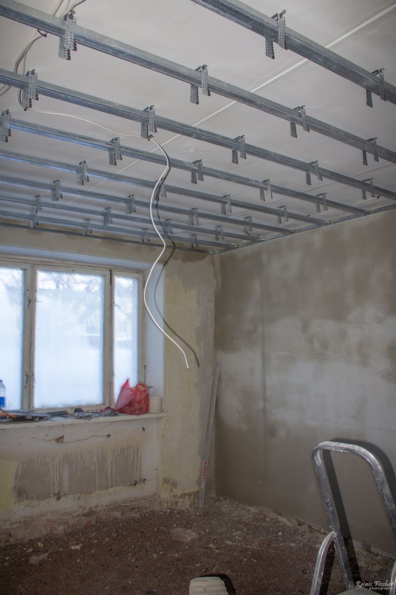 Master bedroom under construction